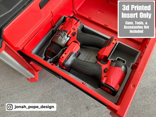 Jonah Pope 3d Printed Insert for Milwaukee M18 Drill/Impact and Packout Drawer