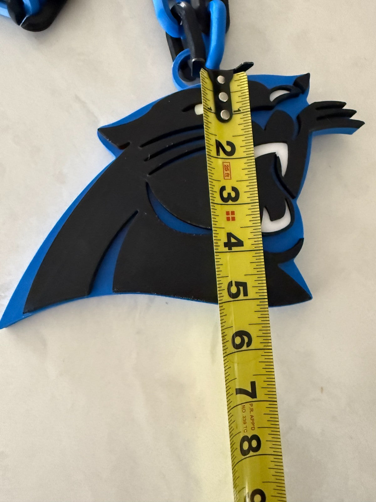 Carolina Panthers Oversized Fan Necklace, Pendant & Chain