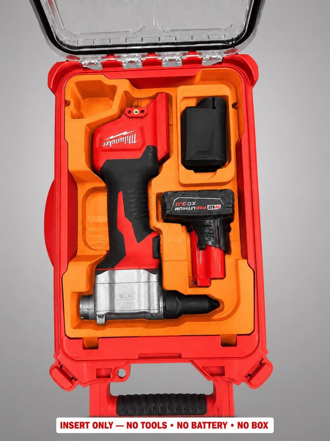 Milwaukee Packout Insert for M12 Rivet Tool |3D Printed