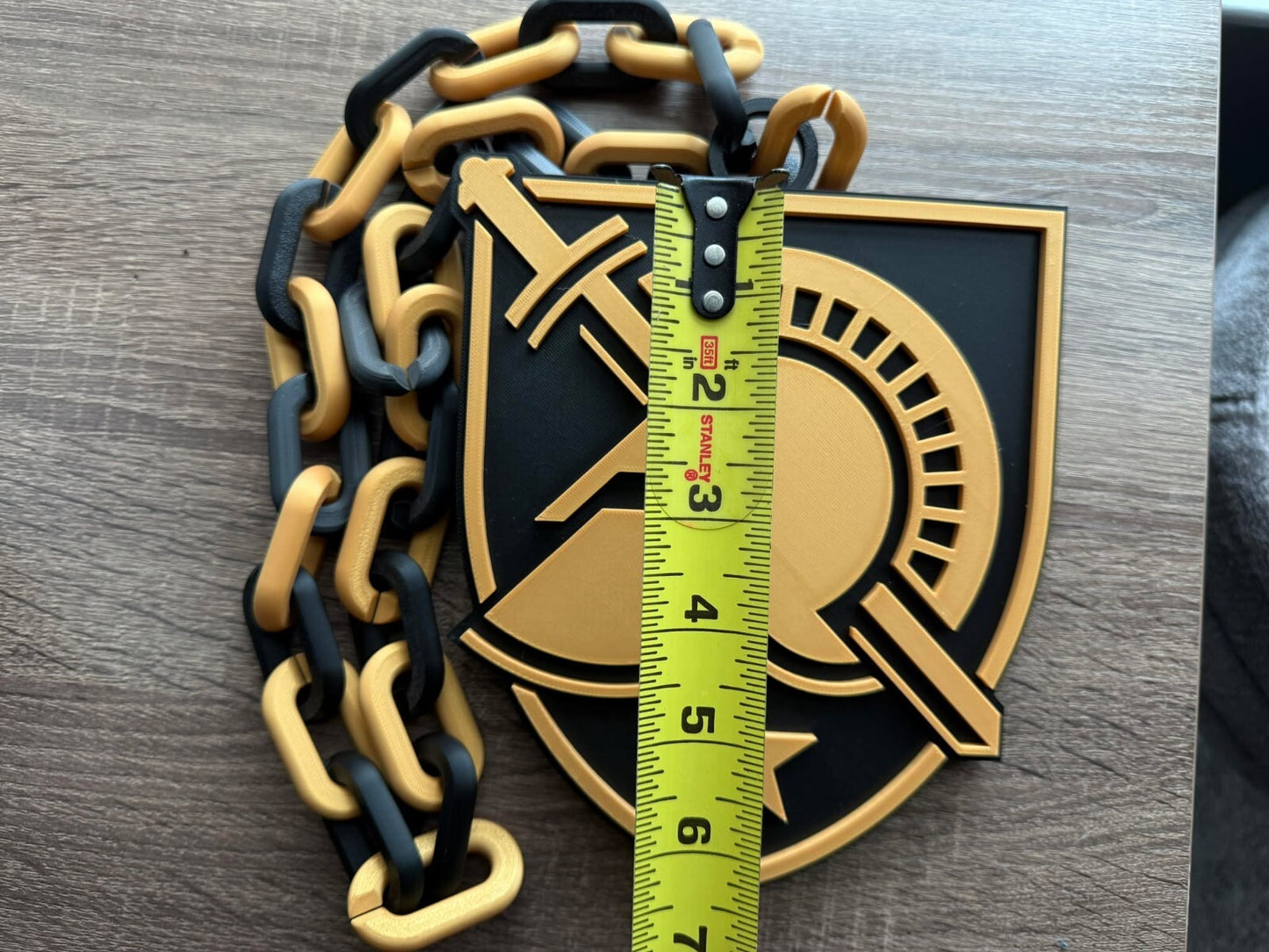 Army Black Knights Oversized Necklace, Hype Chain [Made To Order]