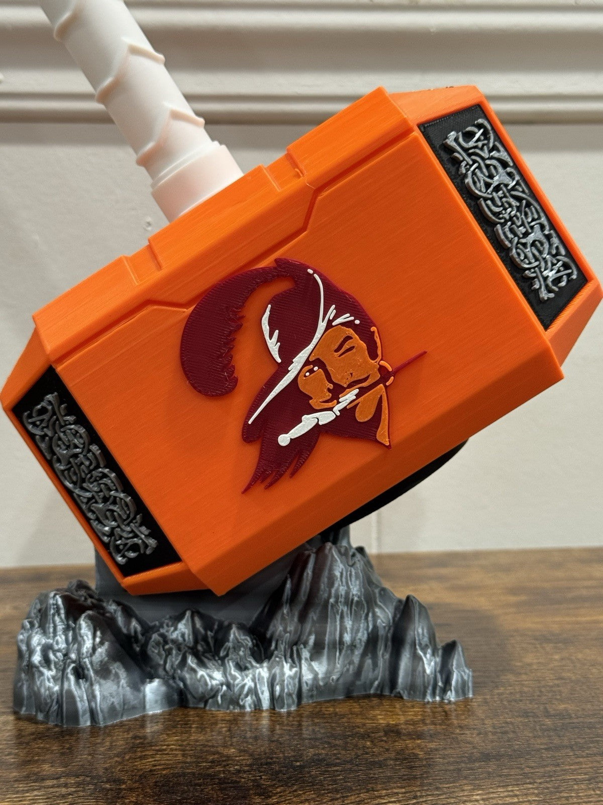 Tampa Bay Buccaneers Bucco Bruce Thor Hammer Decoration NFL Fan Gift Man Cave