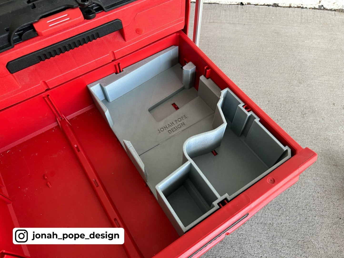 Insert for Milwaukee Packout ToolBox Drawer & M12 23GA Pin Nailer (Insert Only)