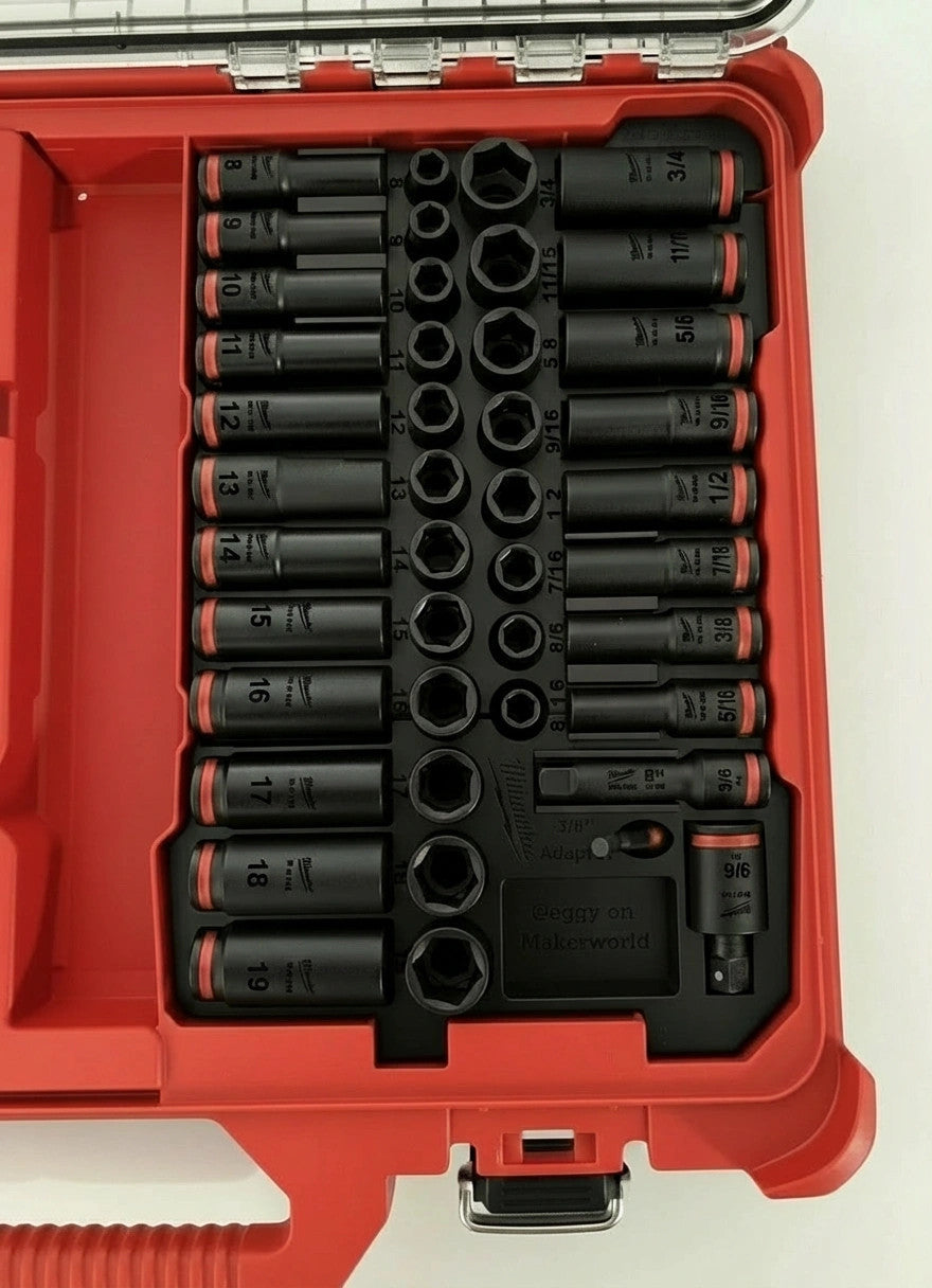 Milwaukee 49-66-7009 Impact Socket Insert for PACKOUT Tool Box (Insert Only)