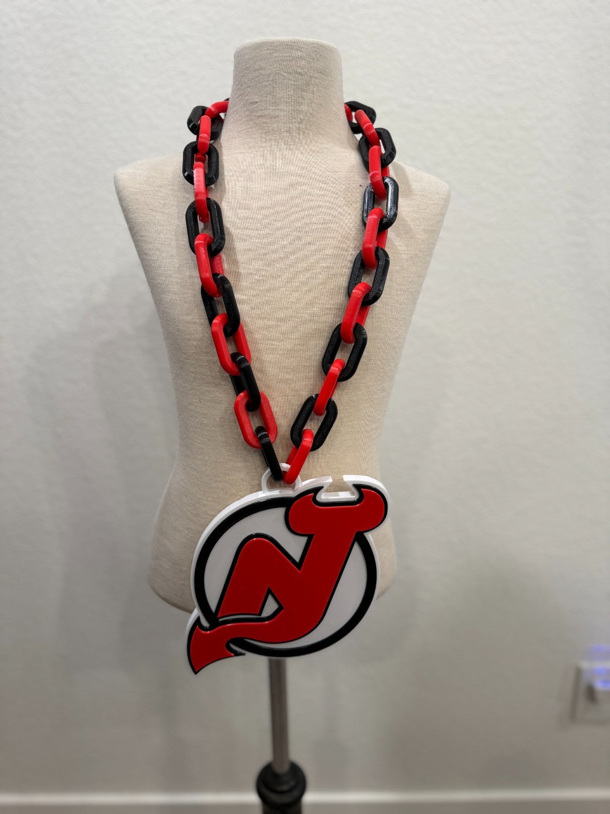 New Jersey Devils Oversized Necklace, Hype Chain