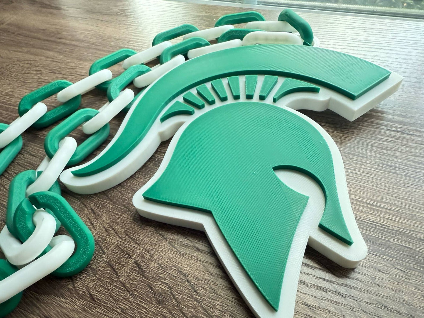 Michigan State Spartans Oversized Necklace, Pendant Chain Sports Chain
