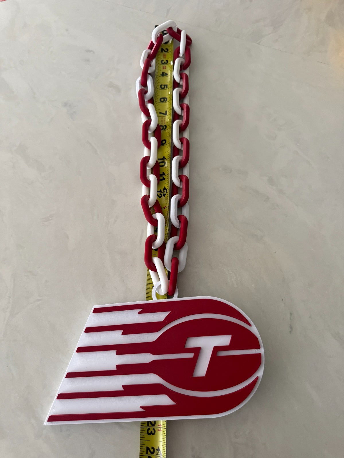 Toronto Tempo Oversized Necklace, Hype Turnover Chain WNBA Handmade 3D Printed