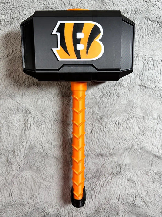 Cincinnati Bengals Thor Inspired Hammer And Rock Stand