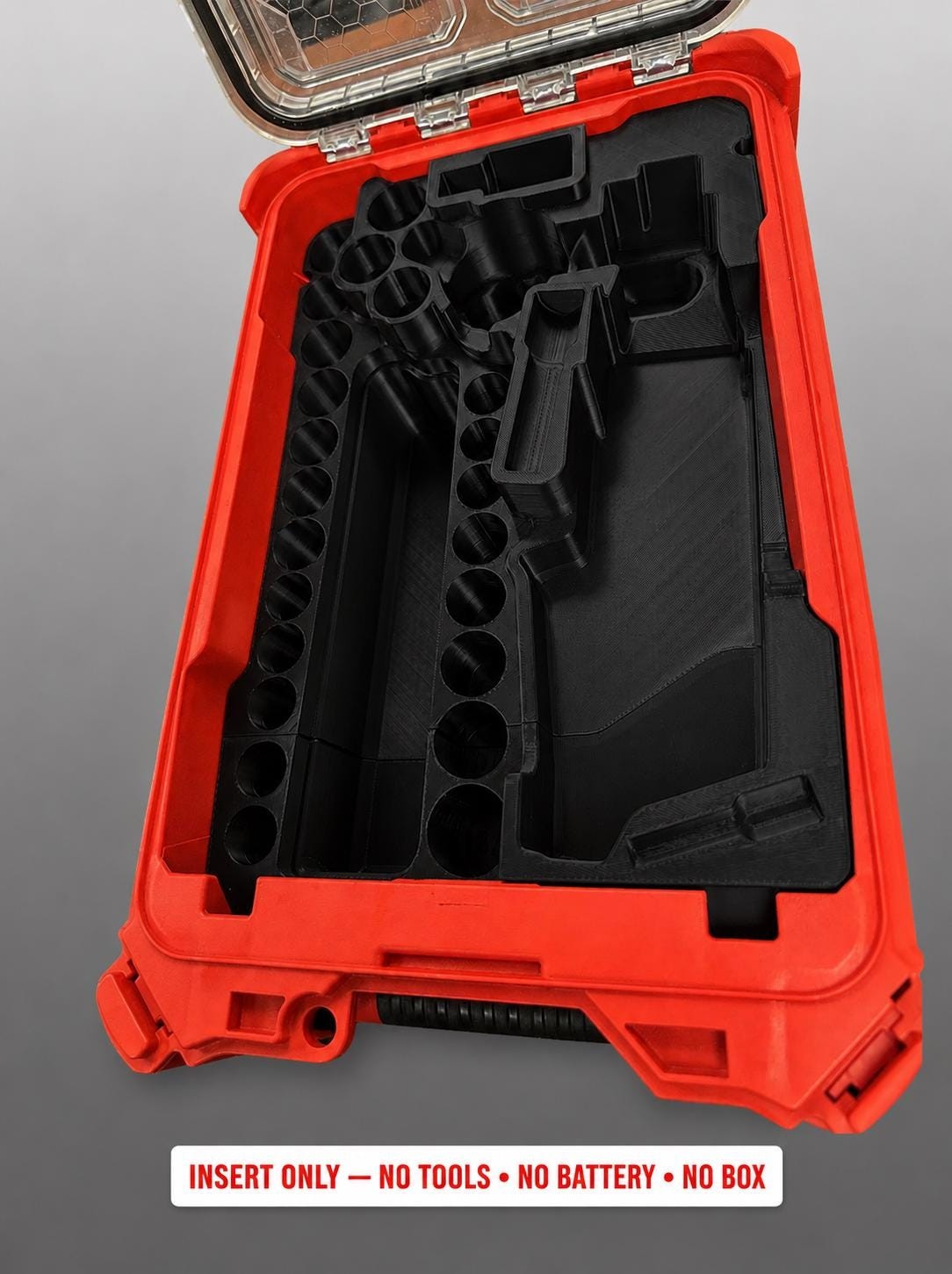 Milwaukee Packout Insert for M12 Fuel 3/8 in. High Speed Ratchet + 43pc Socket