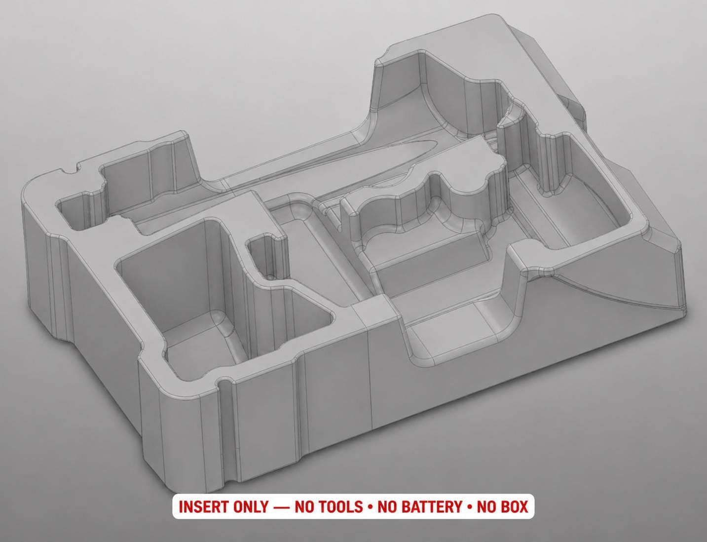 Milwaukee Packout Insert for M12 Right Angle + Straight Die Grinder