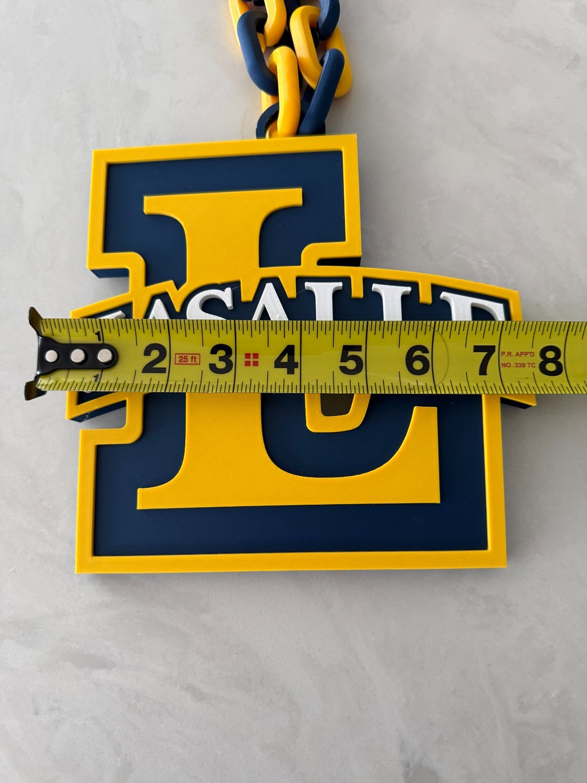 La Salle Explorers Oversized Necklace Hype Chain HandMade 3D Printed