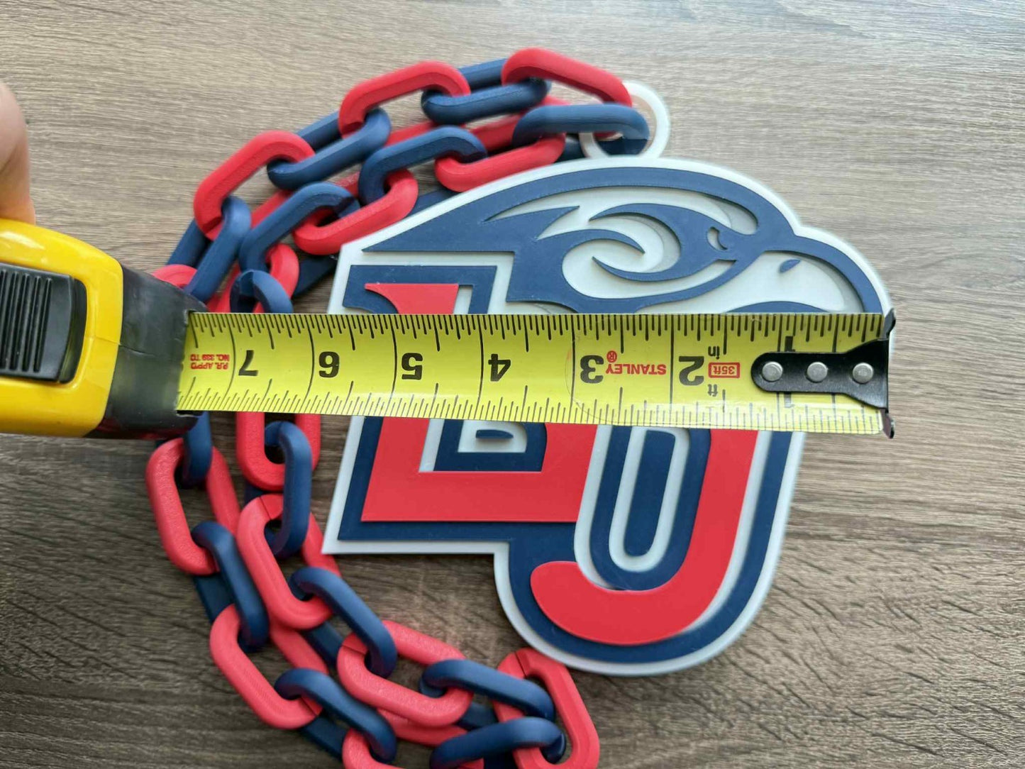 Liberty Flames Logo Oversized Necklace, Pendant Chain