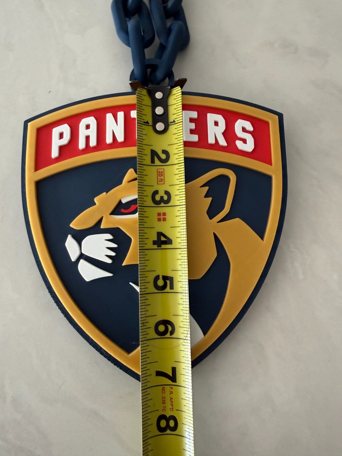 Florida Panthers Logo Oversized Necklace Pendant Chain HandMade 3D Printed