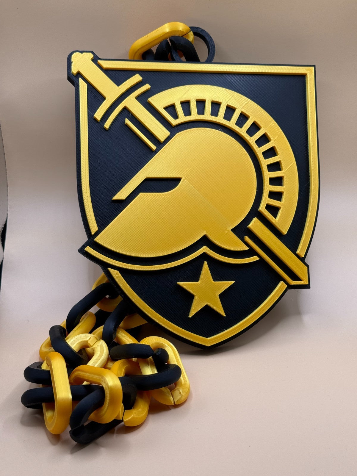 Army Black Knights Necklace Turnover Chain HandMade 3D printed