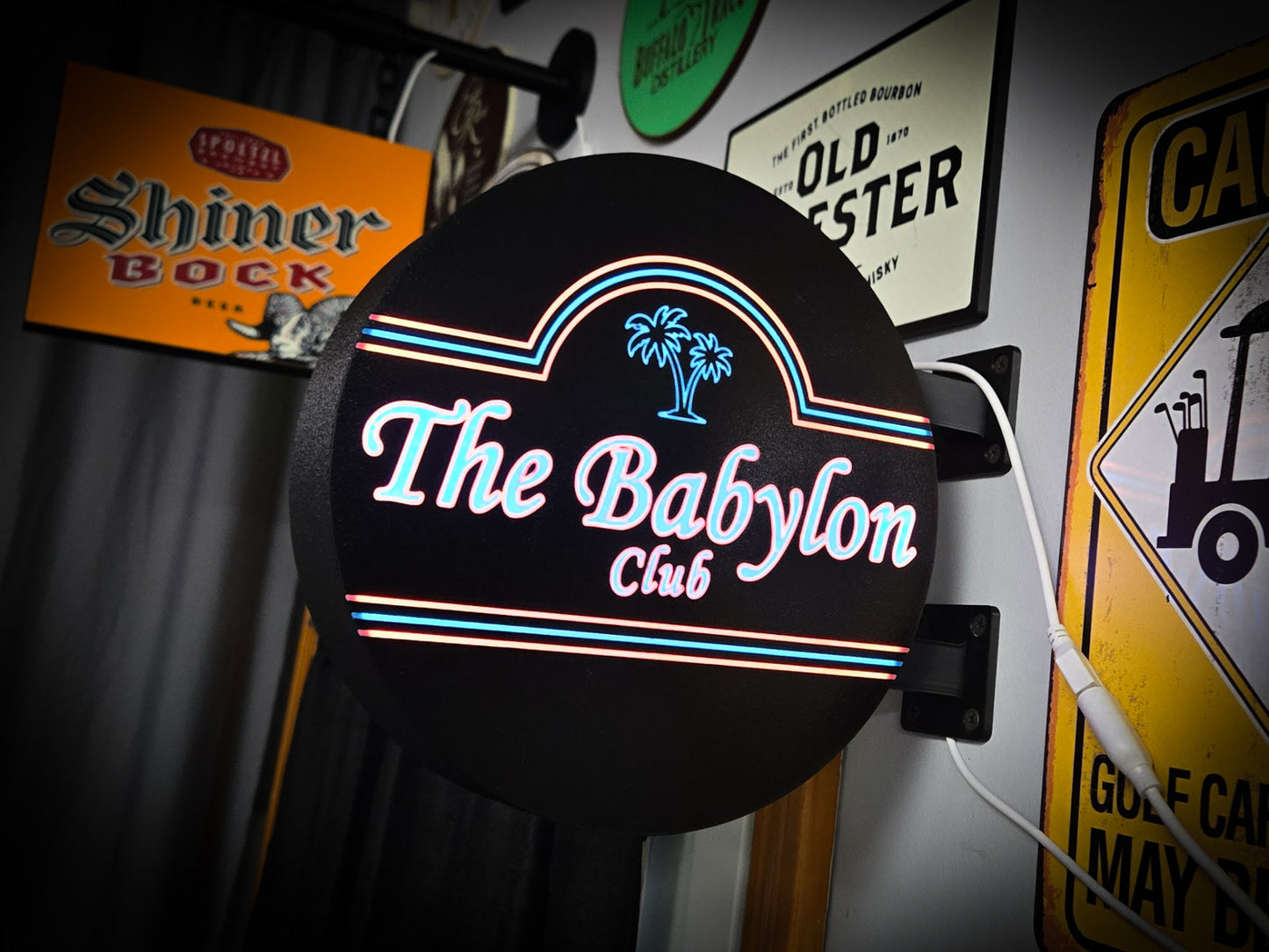THE BABYLON CLUB (Scarface) 12 Inch Light Box LED Sign 3D Printed Wall Decor