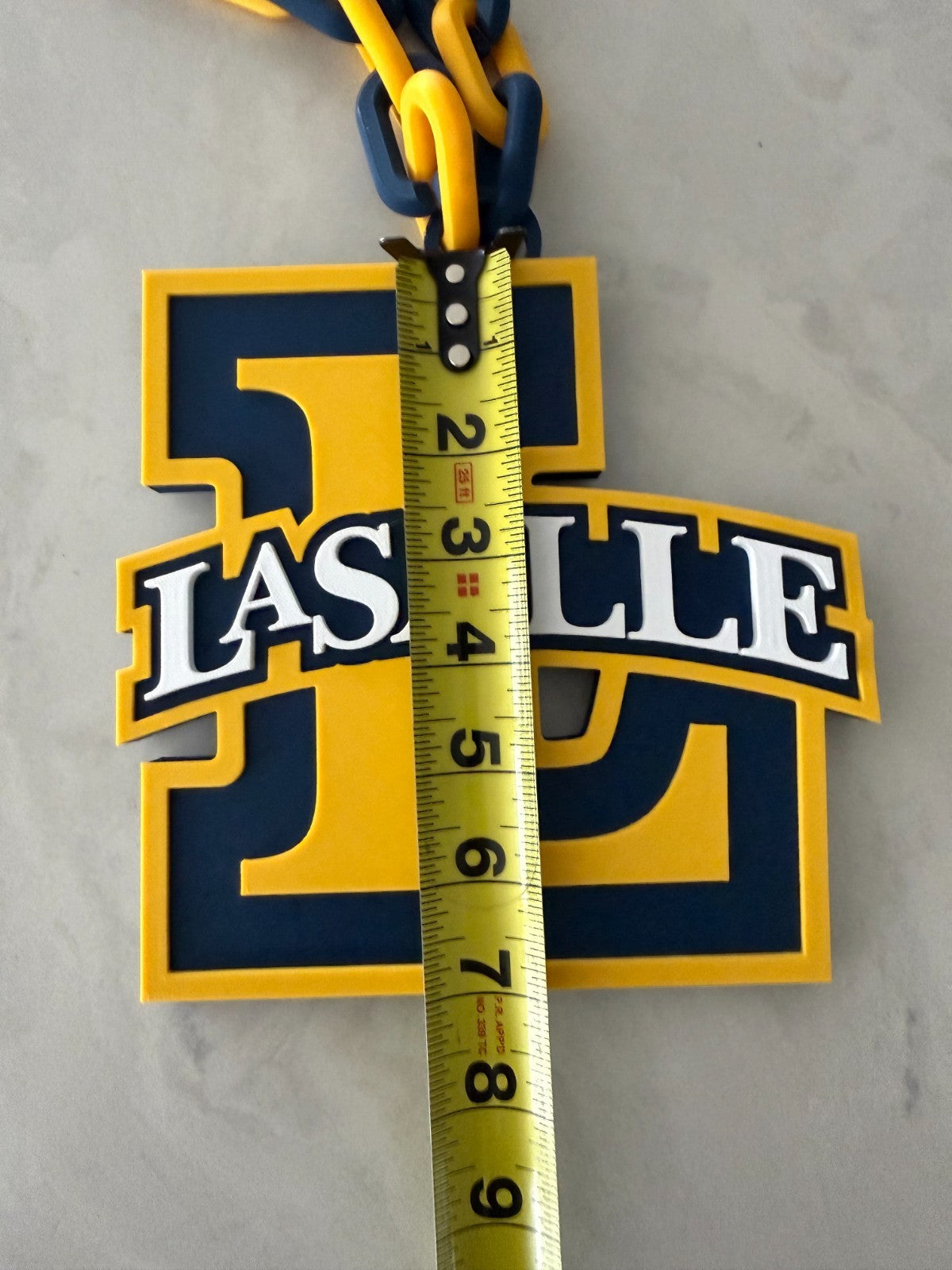 La Salle Explorers Oversized Necklace Hype Chain HandMade 3D Printed