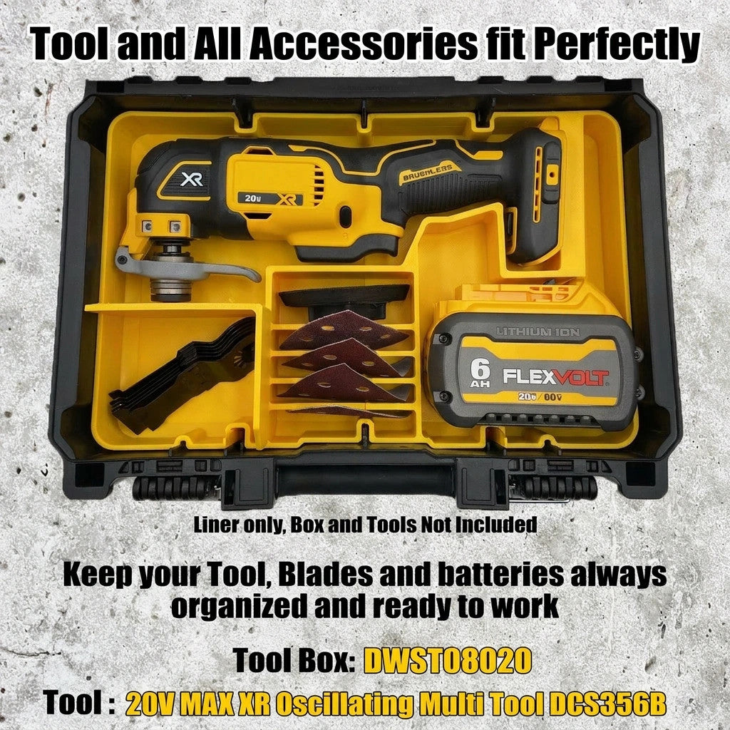 DeWALT Deep Compact Organizer 20V Oscillating Multi-Tool DCS365B (Insert Only) Y