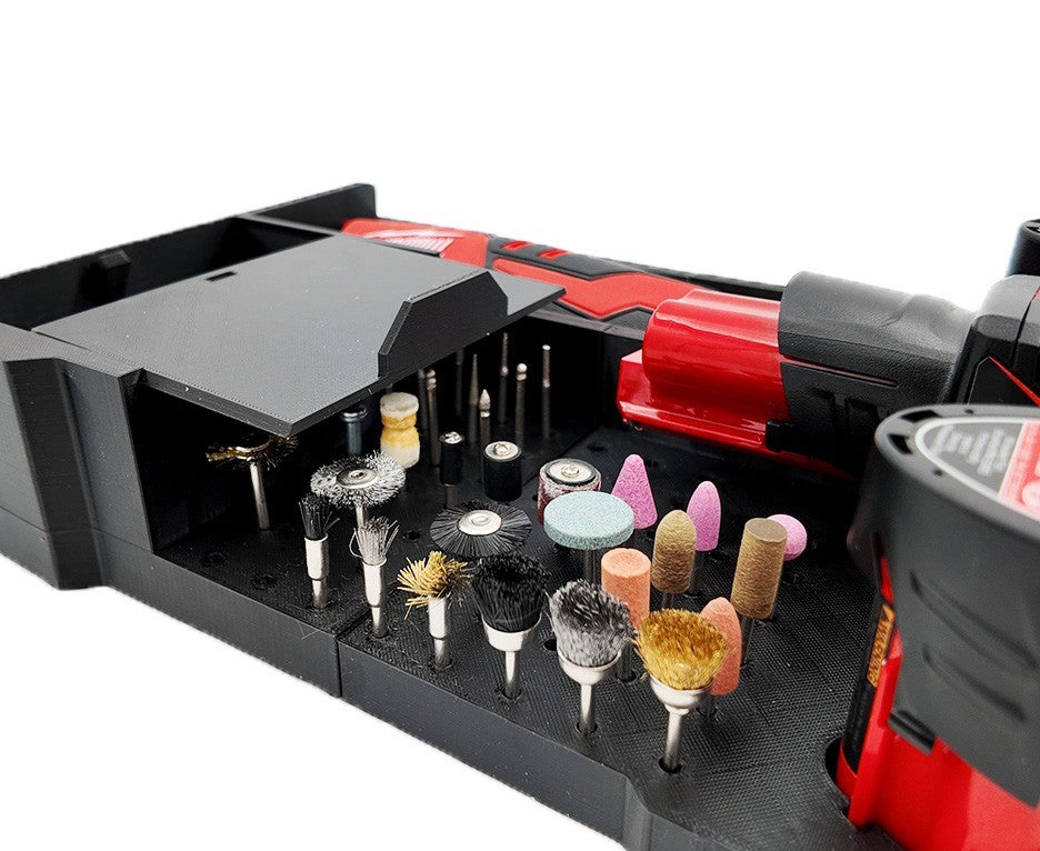 M12 Rotary Tool Liner for Milwaukee Packout Organizer Compact Box Bit Sander Fit