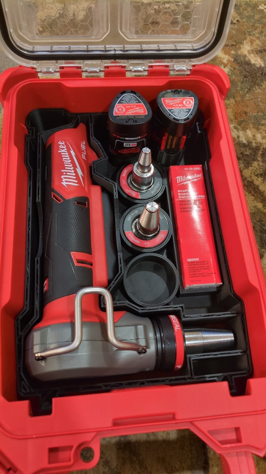 Fits Milwaukee M12 FUEL 2532-20 Sander PACKOUT Organizer Insert (Insert Only)