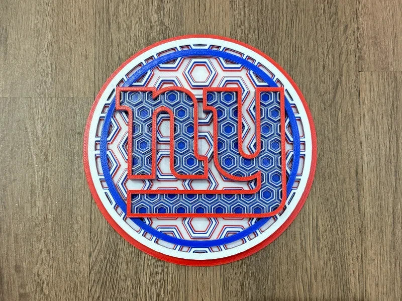 New York Giants Wall Art Or Display 3D printed Dimensional Mosaic