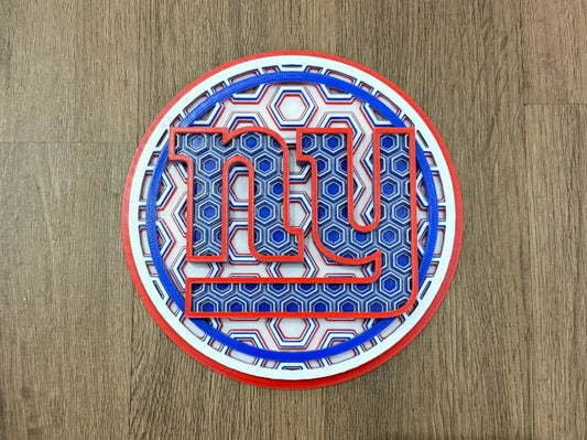 New York Giants Wall Art Or Display 3D printed Dimensional Mosaic