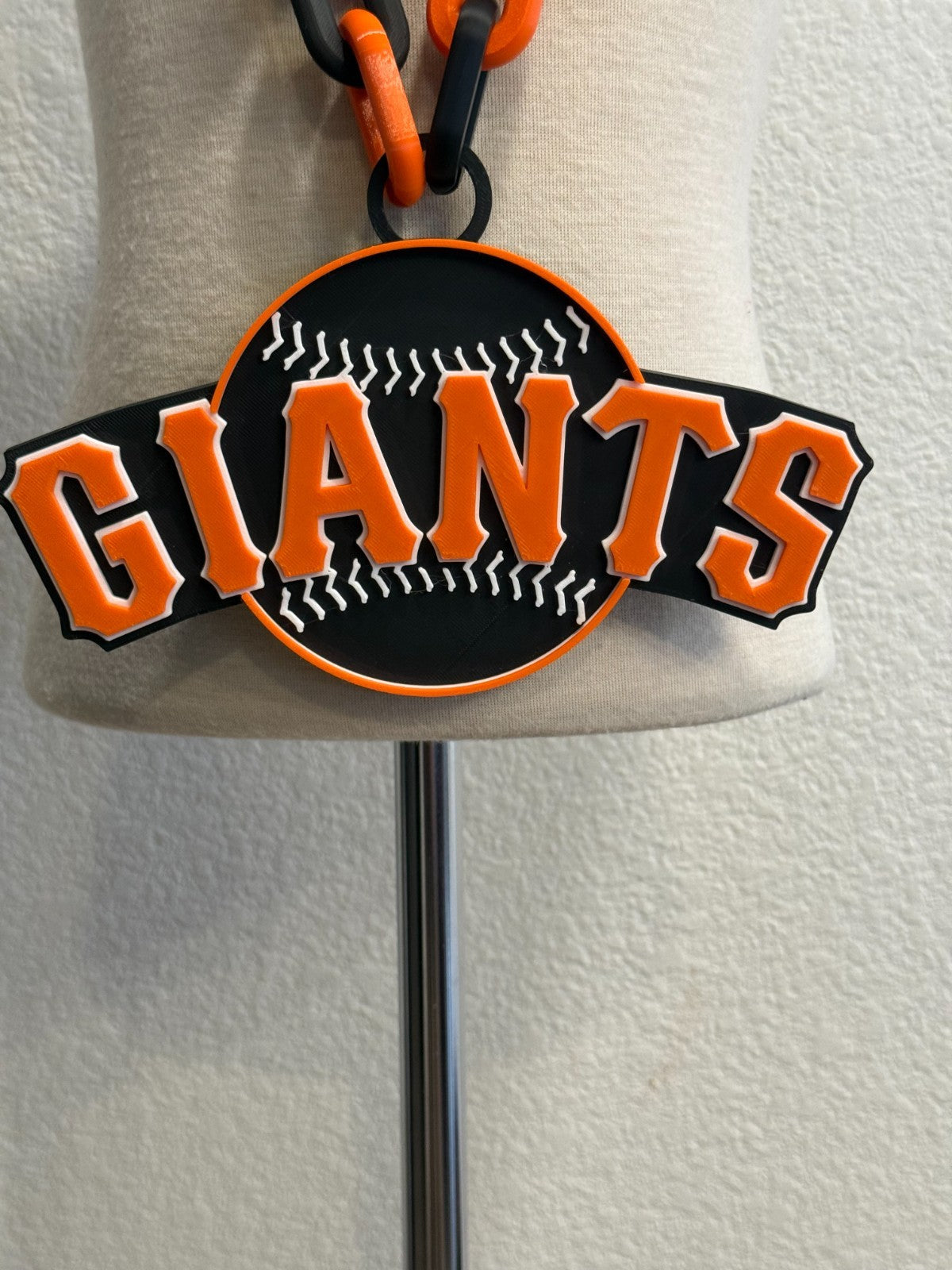 San Francisco Giants Blackout Edition Oversized Hype Necklace & Chain