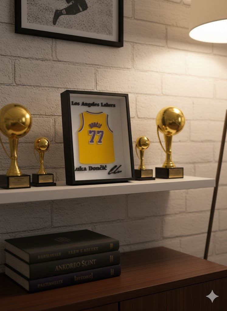 Lakers – Luka Doncic #77 Framed 3D Jersey Display (Collector’s Edition)