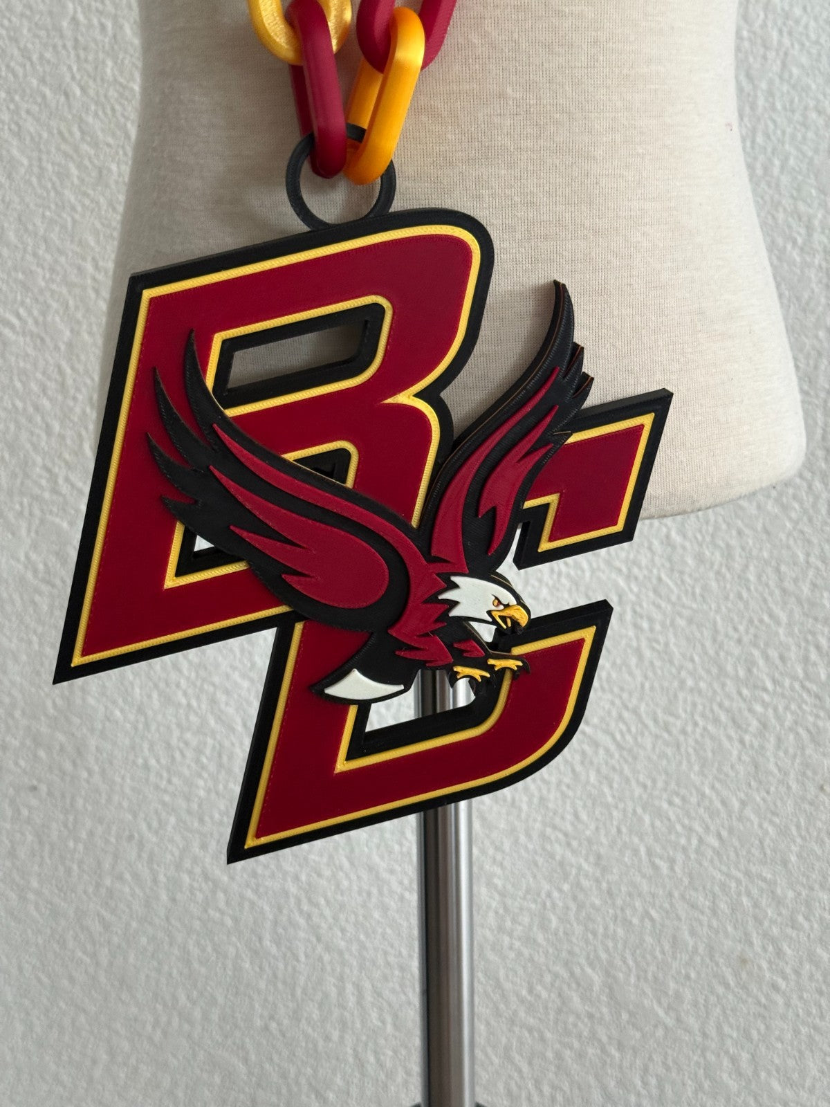 Boston College Eagles  Oversized Logo Necklace Handmade 3D Printed