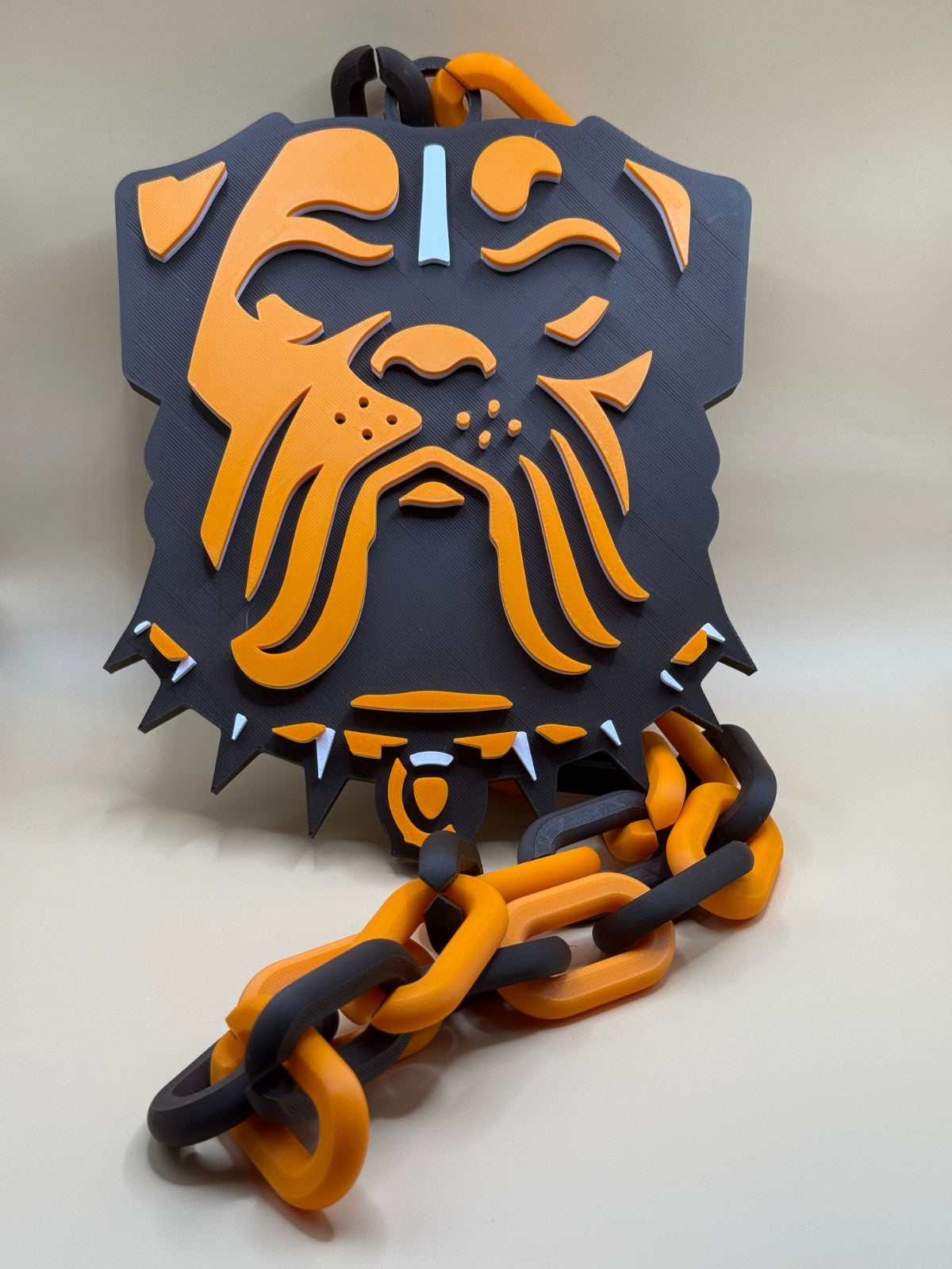 Cleveland Browns Oversized Necklace Turnover Chain Pendant HandMade 3D Printed