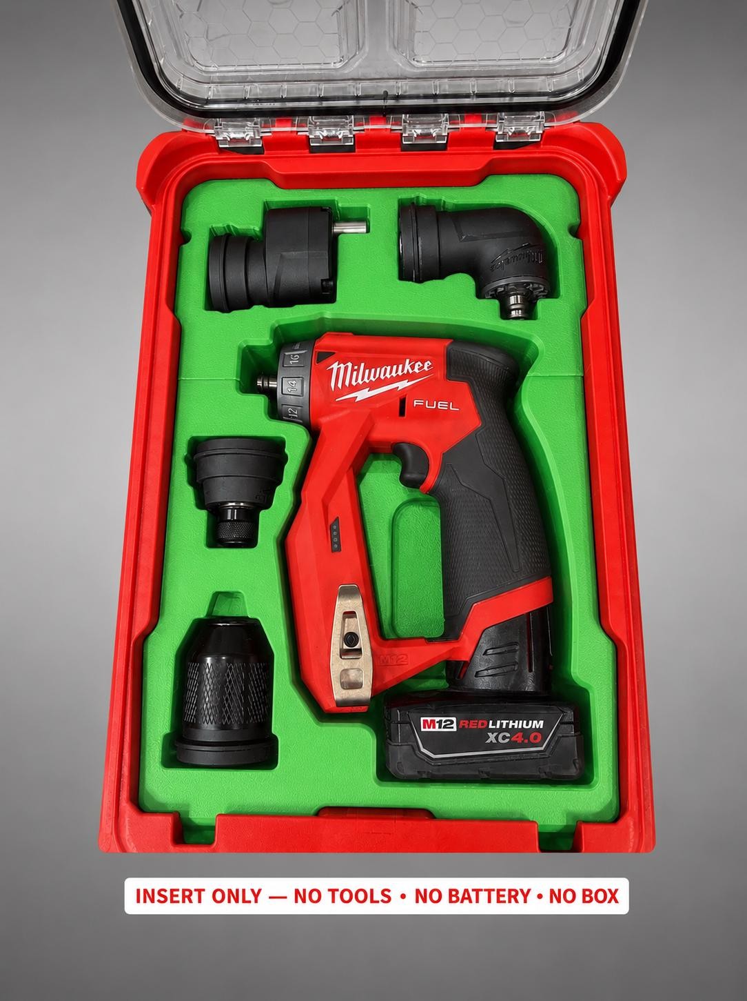 Milwaukee Packout Insert for M12 Fuel Installation Drill Driver |  3D Printed
