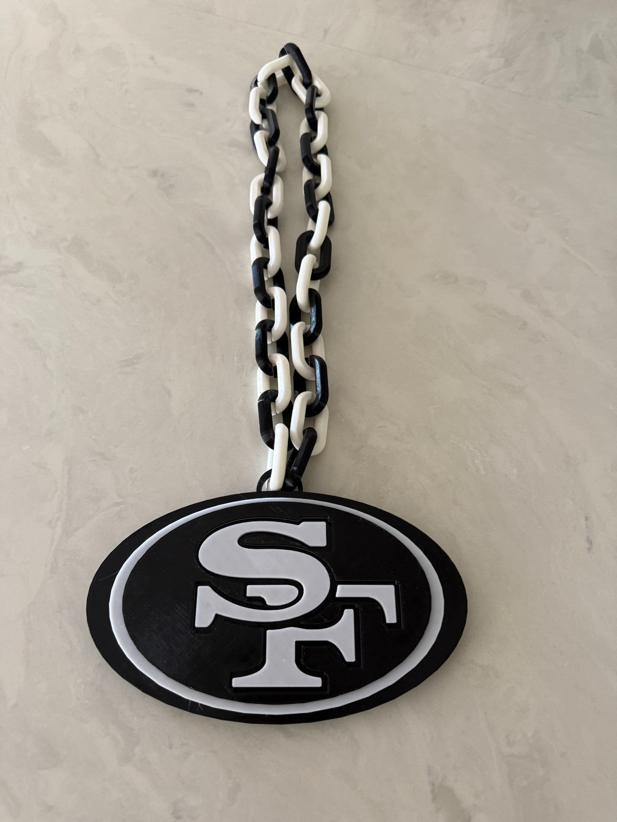 San Francisco 49'ers Logo Hype Turnover Chain Blackout Edition Handmade