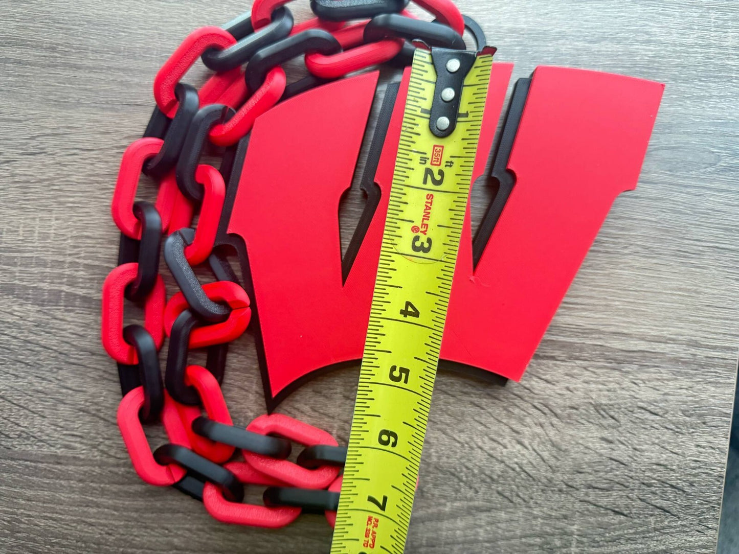 Wisconsin Badgers Logo Oversized Necklace, Hype Chain [Made To Order]