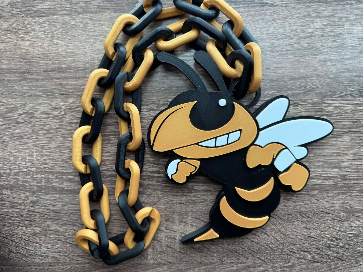 Georgia Tech Yellow Jackets V2 Oversized Necklace, Hype Chain [Made To Order]