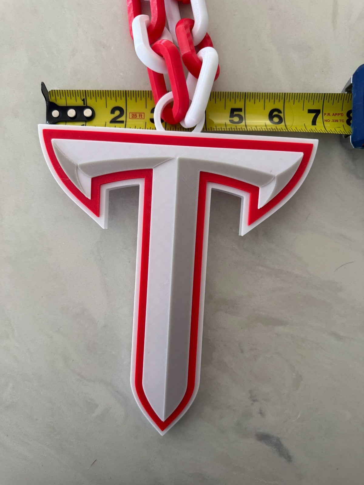 Troy Trojans Oversized Logo Necklace, Hype Chain "Trojans"