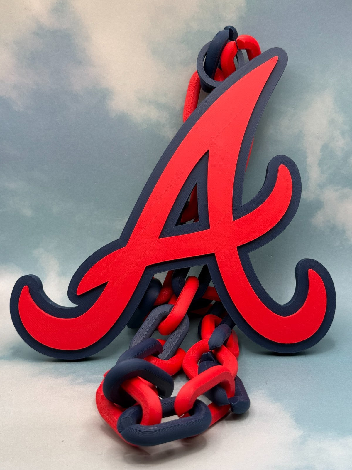 Atlanta Braves Oversized Necklace, Pendant Handmade 3D Printed