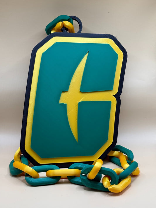 Charlotte 49ers Logo Necklace Oversized Turnover Chain HandMade 3D Printed