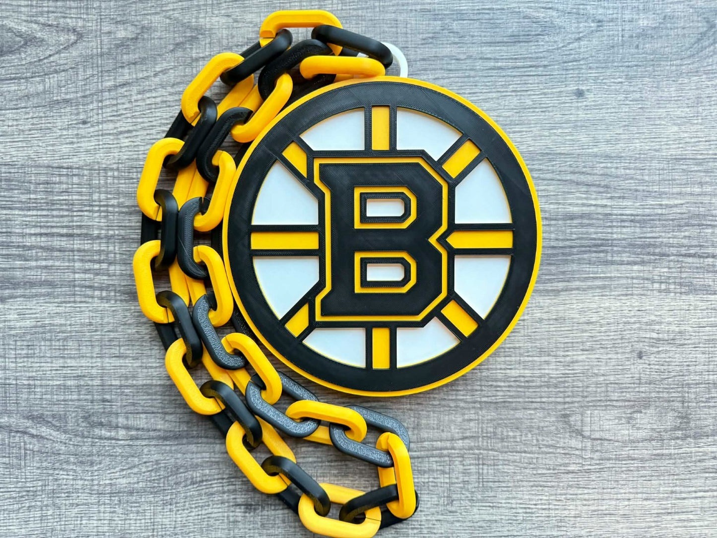 Boston Bruins Oversized Necklace, Hype Chain [Made To Order]