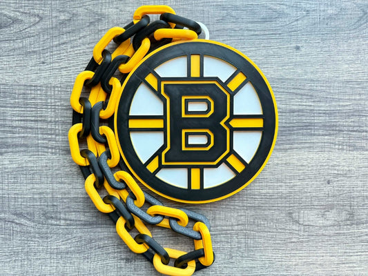 Boston Bruins Oversized Necklace, Hype Chain [Made To Order]