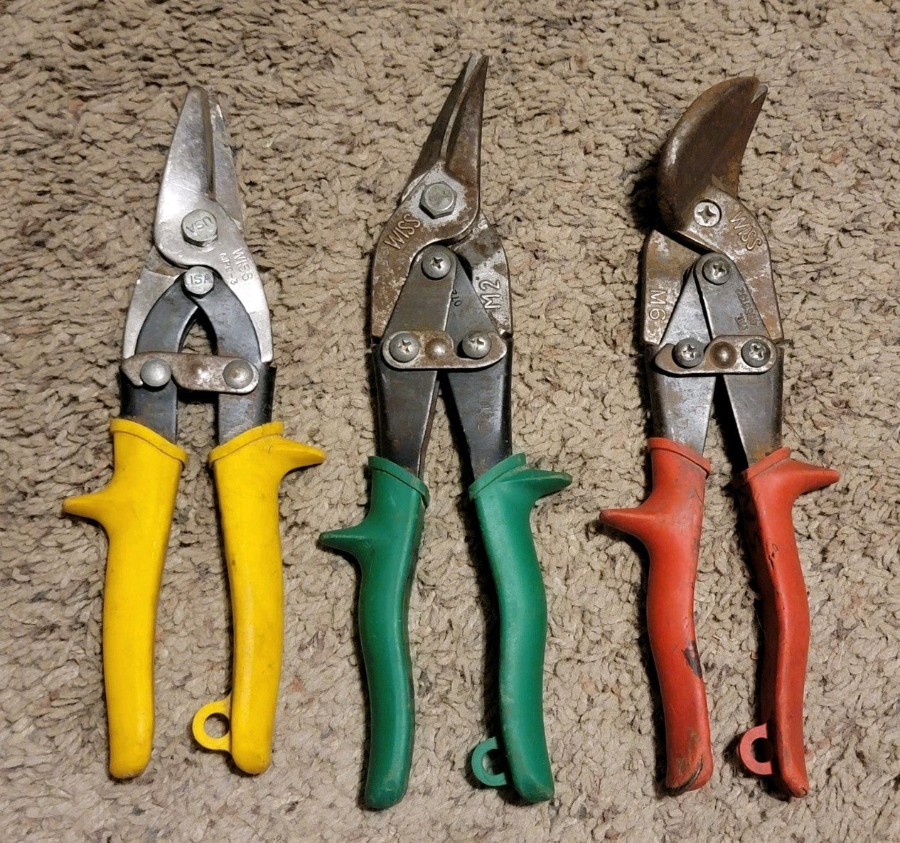 Lot 3 Wiss MPC-3 M2 M6 Multi-Purpose Tin Snips Cutter