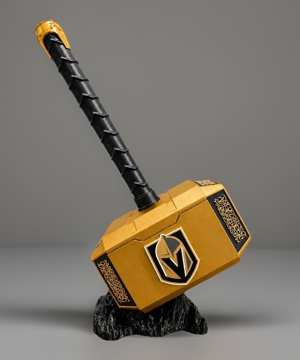Las Vegas Golden Knights 13” Thor Hammer & Rock NHL Hockey Sports Unique Gifts