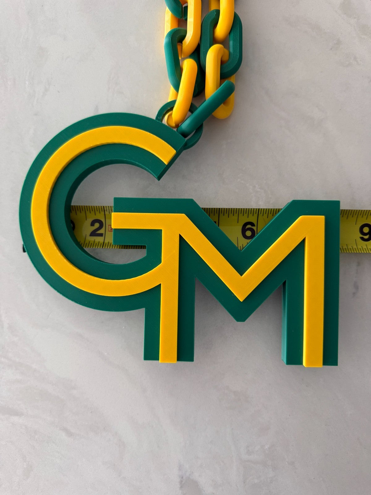 George Mason Patriots Oversized Necklace Turnover Hype Chain HandMade 3D Printed