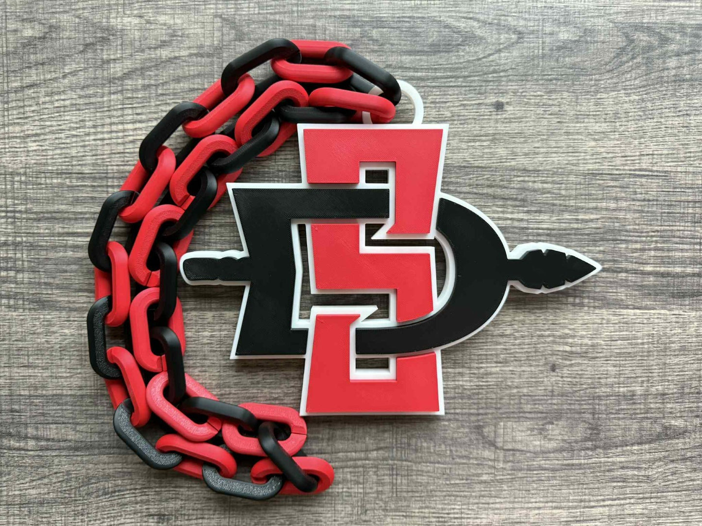 San Diego State Aztecs Logo Oversized Necklace, Hype Chain [Made To Order]
