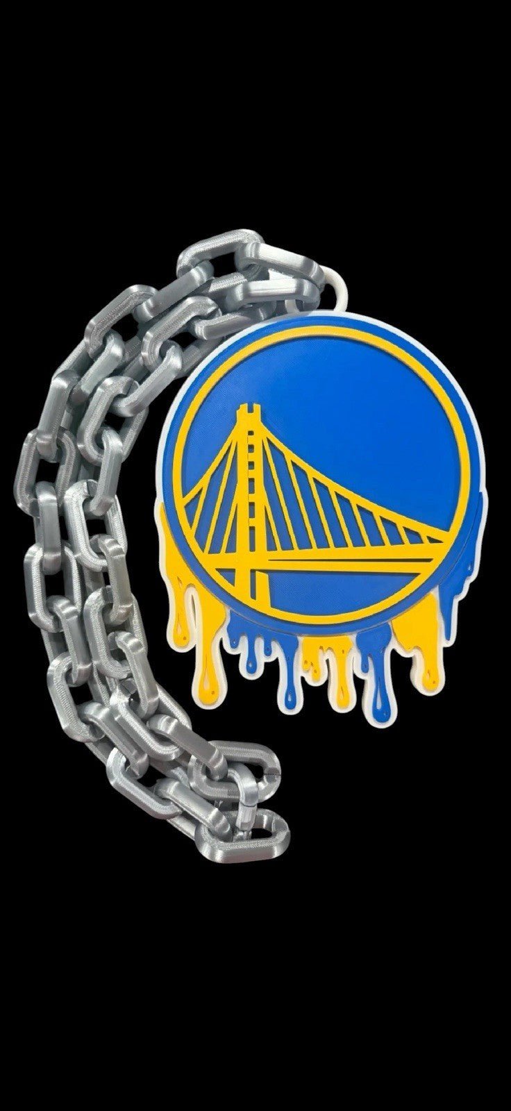 Golden State Warriors Logo Dripping Pendant
