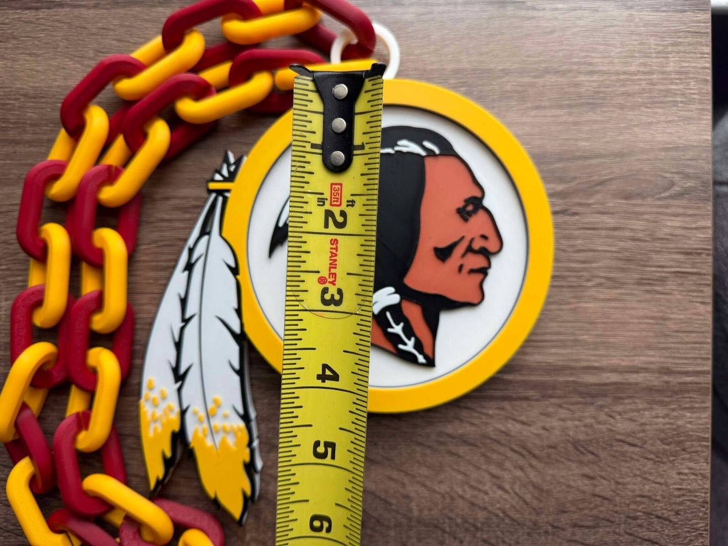 Washington Redskins Oversized Necklace, Hype Chain [Made To Order]
