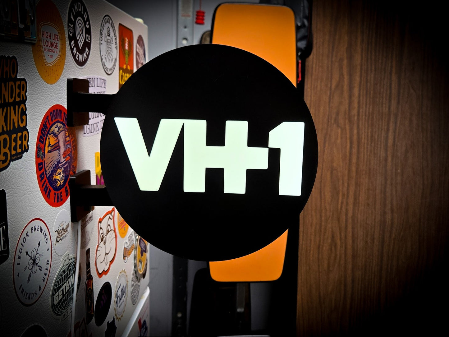 VH1 12 Inch Light Box LED Sign 3D Printed Wall Decor Man Cave Garage