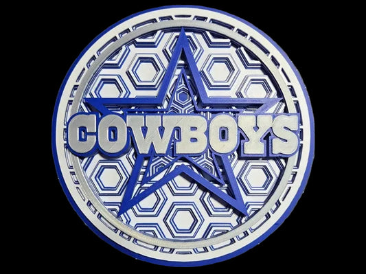 Dallas Cowboys Wall Art Or Display 3D printed Dimensional Mosaic