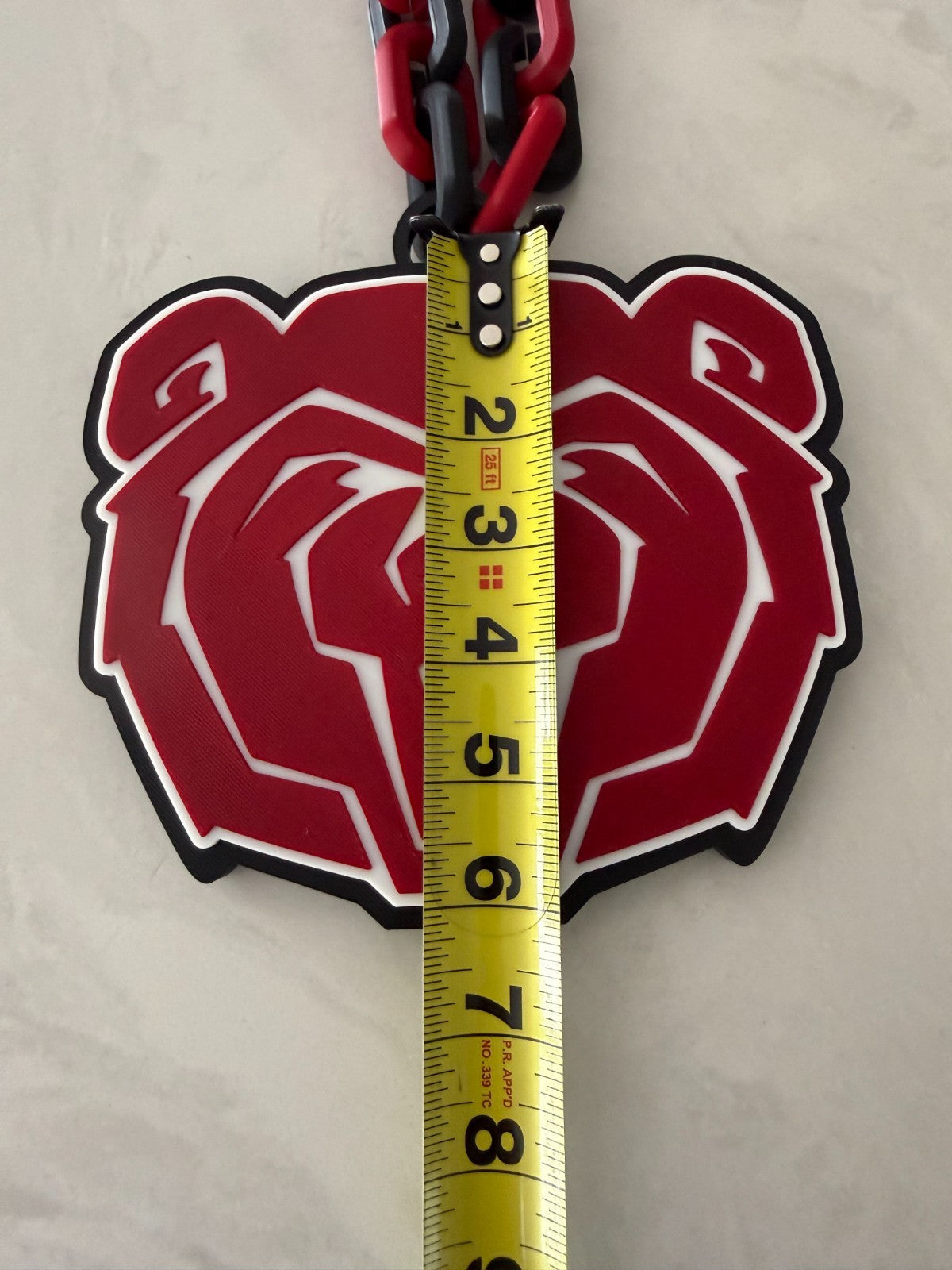 Missouri State Bears State Bears Logo Oversized Necklace Pendant Chain Mo State
