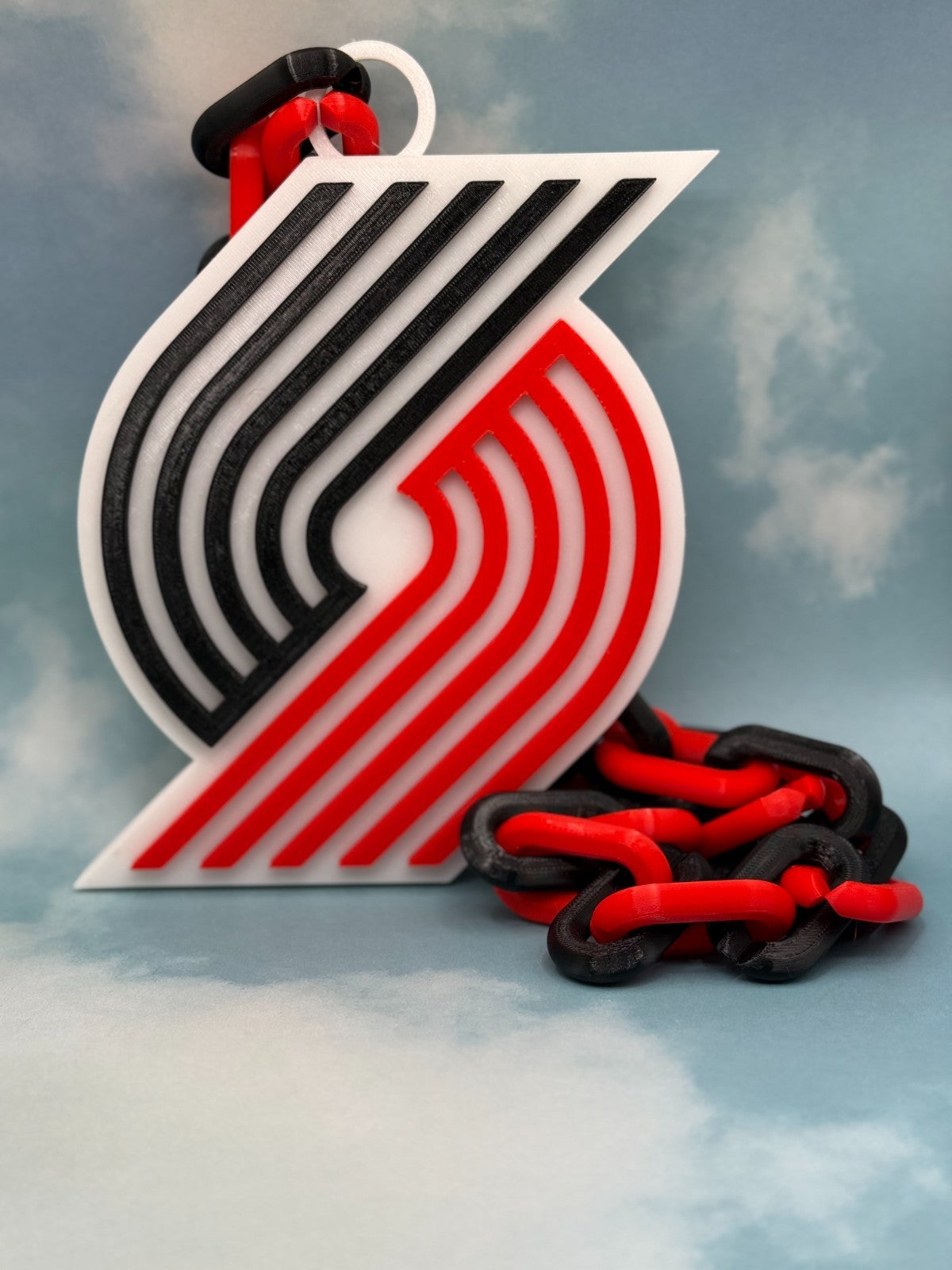 Portland Trail Blazers Oversized Necklace Fan Pendant 3D Printed