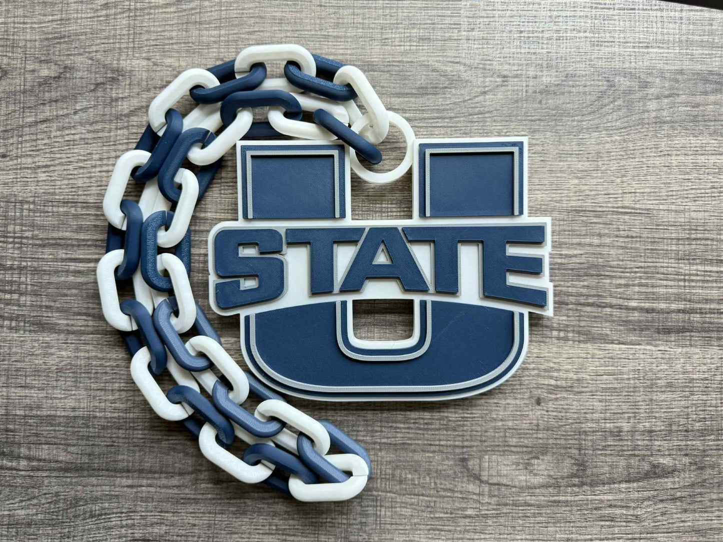 Utah State Aggies Logo Oversized Necklace, Hype Chain [Made To Order]