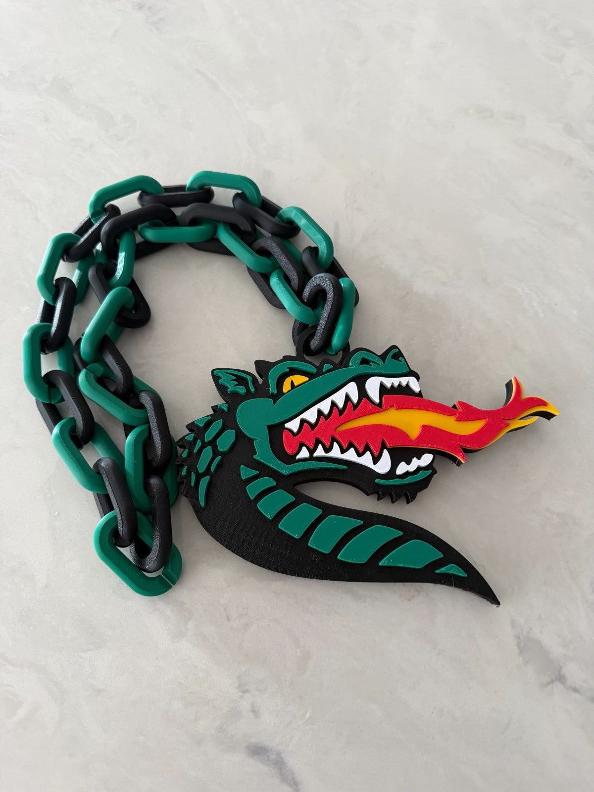 UAB Blazers Logo Necklace Turnover Chain HandMade 3D Printed