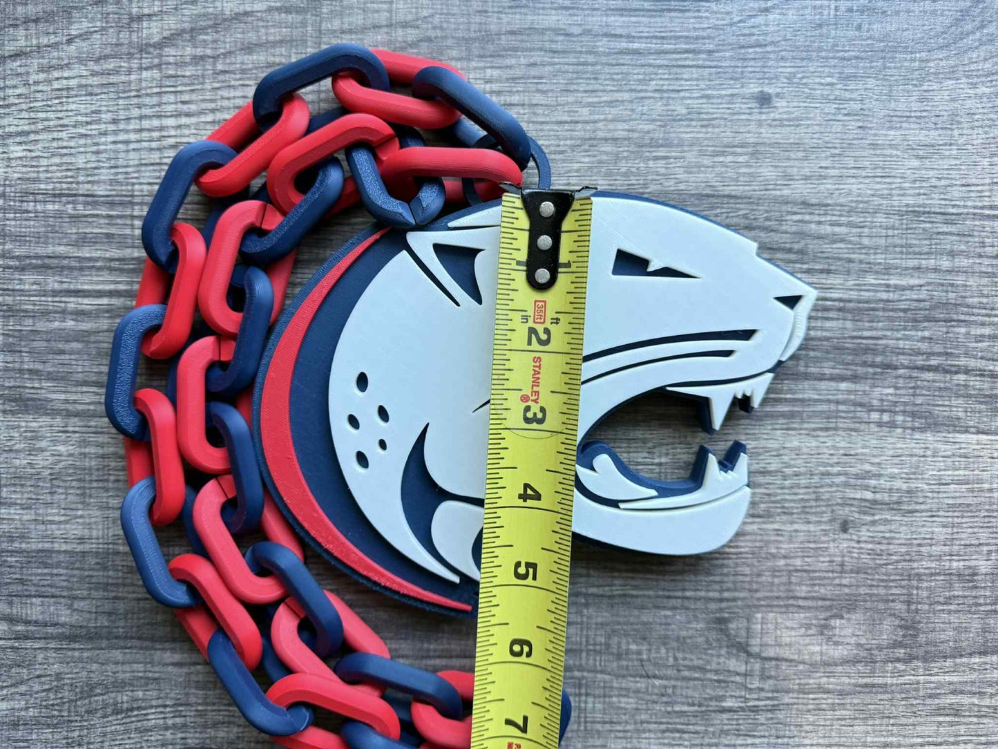 South Alabama Jaguars Logo Oversized Necklace, Hype Chain
